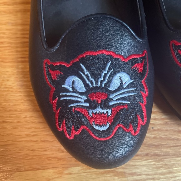 Strange Cult Goth Halloween Cat Ballet Flats StrangeCvlt - Picture 3 of 3